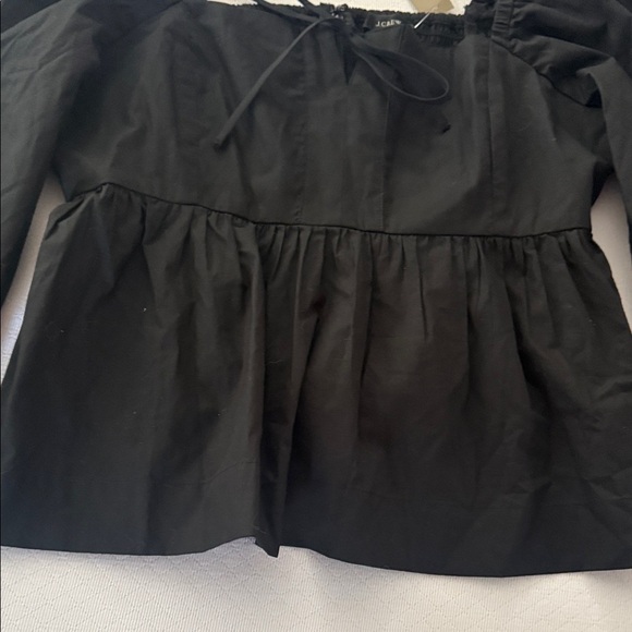 J Crew 100% Cotton Elegant Black Women's Top. Size 6. New! - Picture 5 of 12